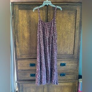 Wallflower Burgundy Floral Midi Dress